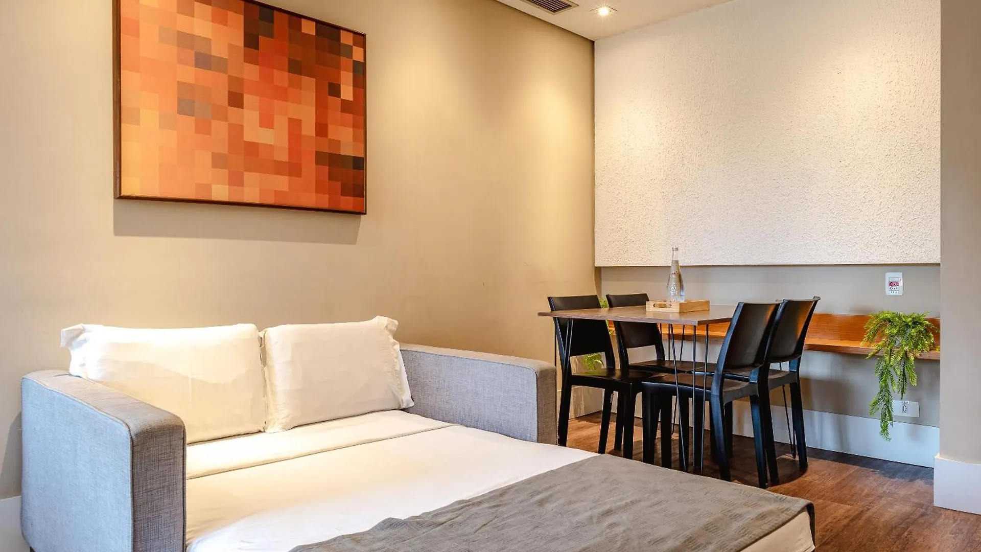 Estudio Aconchegante Com Ac, Vaga Sao Paulo Apartment